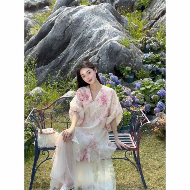 Xibei'Er【Beautiful Island×Mill Lin】In Stock Benefit 06.08 Dress for Women 72570