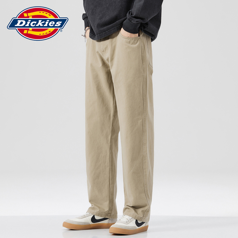 Dickies American-Style Loose Straight-Leg Casual Pants for Men, Trendy Brand, 2026 Summer New Breathable Thin Khaki Color