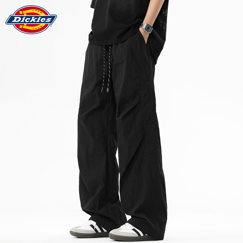 Dickies Loose Straight-Leg Paratrooper Sports Casual Pants for Men, Summer Thin Trendy Brand Ice Silk Breathable Long Pants