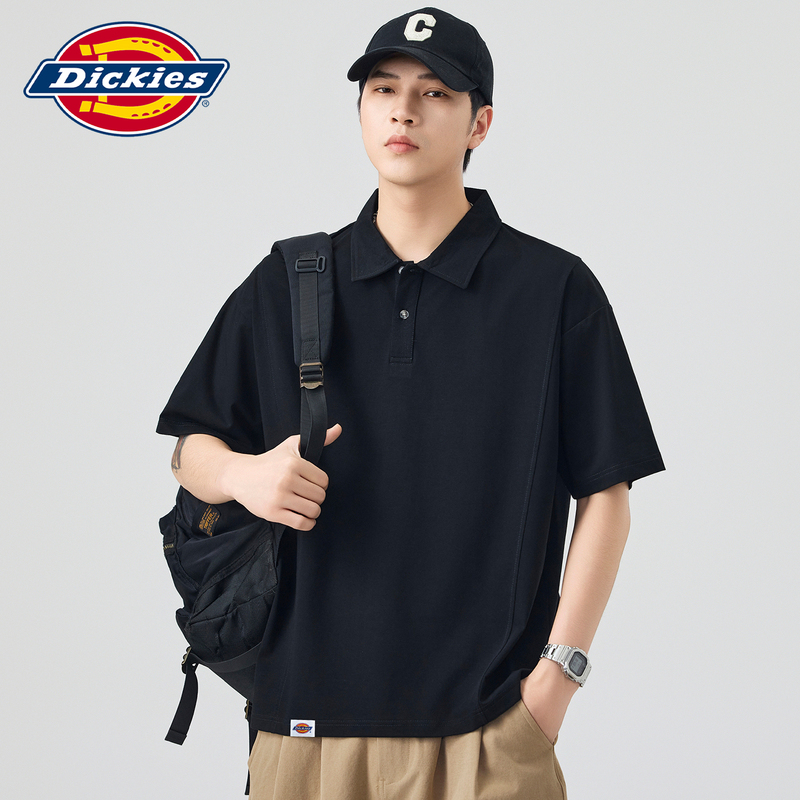 Dickies Black Short-Sleeved Polo Shirt for Men 2026 Summer Thin Versatile Loose Lapel Half-Sleeved Casual Top Dickies Black Short-Sleeved Polo Shirt for Men 2026 Summer Thin Versatile Loose Lapel Half-Sleeved Casual Top