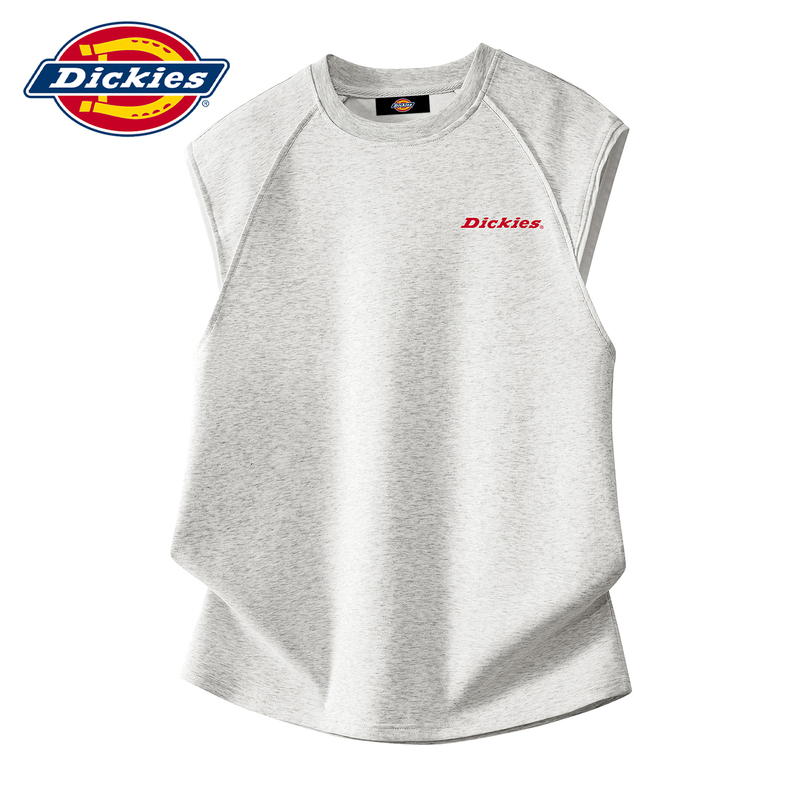 Dickies Cool Style Summer Vest for Men, Breathable, Lightweight, Sleeveless T-Shirt, Loose Fit, Sports Training Crew Neck Vest, Trendy