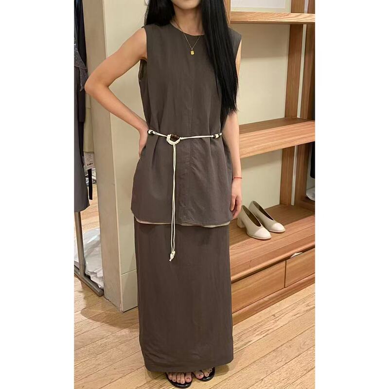 Xibei'Er [Mootea Matcha] In-Stock Bonus 0.41kg Piece Set (Vest + Skirt) for Women 27620