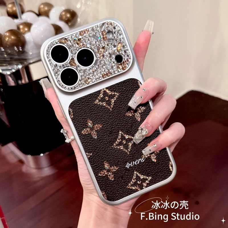 Luxurious Genuine Leather Phone Case Suitable for Apple 18Promax, New Trendy Brand iPhone 17 with Rhinestones, Luxurious 14Pro, High-End Feel, 16Plus, Fashionable 13Pro, Personalized 12, Anti-Drop Protective Case 15 Luxurious Genuine Leather Phone Case Suitable for Apple 18Promax, New Trendy Brand iPhone 17 with Rhinestones, Luxurious 14Pro, High-End Feel, 16Plus, Fashionable 13Pro, Personalized 12, Anti-Drop Protective Case 15