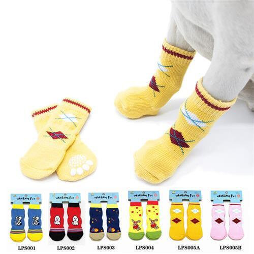 Long Tube Dog Socks, Teddy Foot Covers, Anti-Dirt Pet Socks, Bichon Frise, Golden Retriever, Medium and Large Dog Shoes, Non-Slip Leg Socks