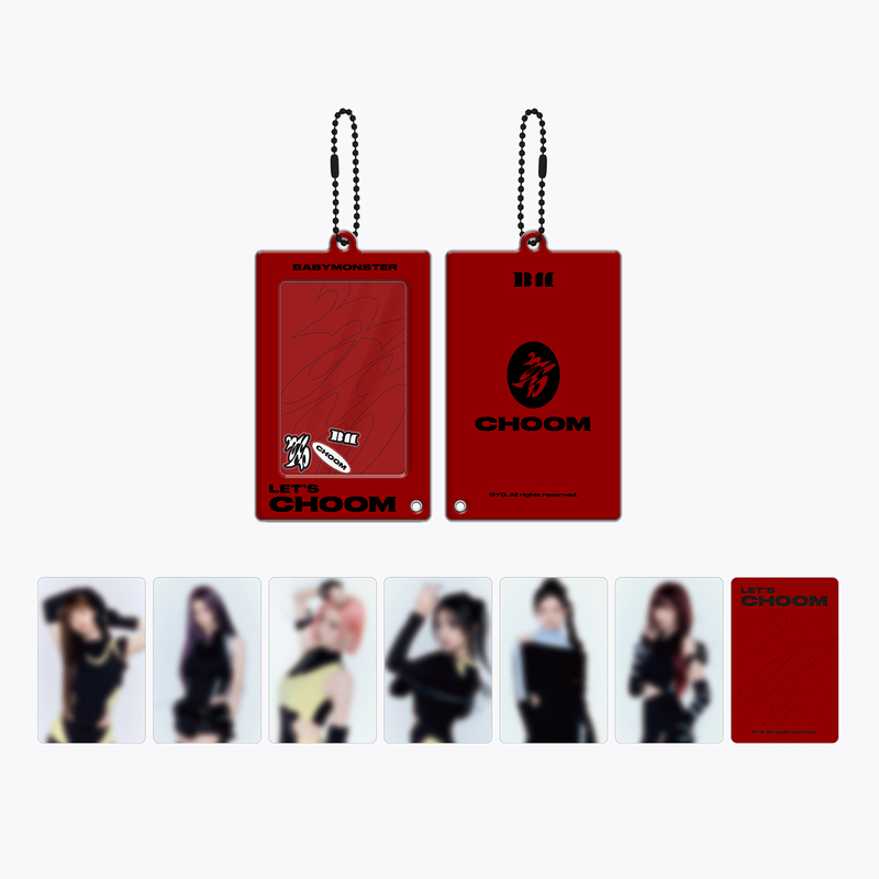 Babymonster Official Genuine Choom Series Acrylic Shaker Keychain New Model Exclusively for China Babymonster Official Genuine Choom Series Acrylic Shaker Keychain New Model Exclusively for China
