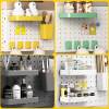 No punching household hole board wall dormitory kitchen bathroom wall storage rack partition wall hanging storage shelf with