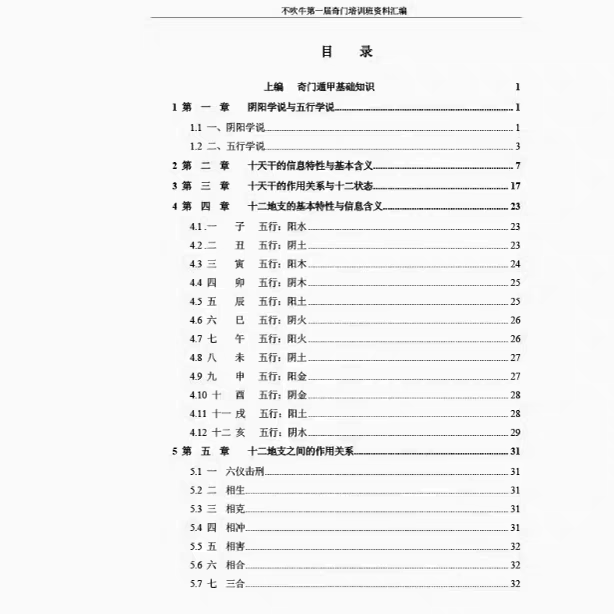 《不吹牛奇门遁甲》国学文化面授班资料689页pdf内容齐全文学不吹牛奇门遁甲电子书资料下载在线阅读