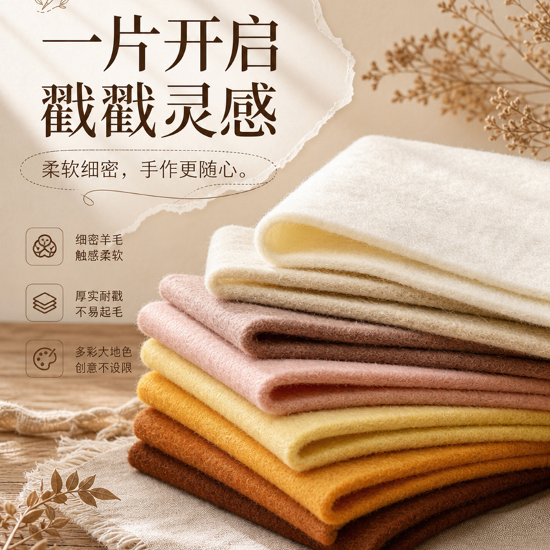Wool Felt Needle Felting Fun DIY Multi-Color Wool Felt Sheets for Base Filling and Shaping, Suitable for Both Dry and Wet Felting Wool Felt Needle Felting Fun DIY Multi-Color Wool Felt Sheets for Base Filling and Shaping, Suitable for Both Dry and Wet Felting