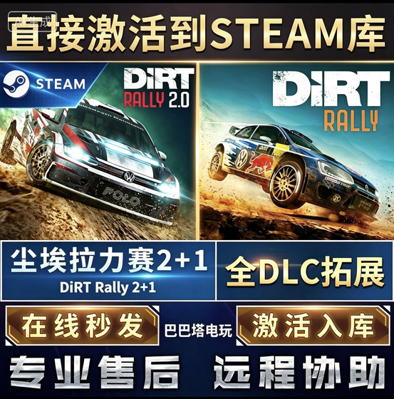 Steam Dirt Rally 2+1 Activation Code CDKEY is stored in the online online national and global PC games