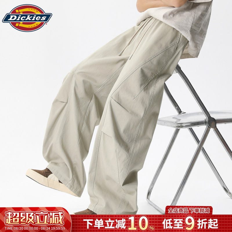 Dickies Men's Casual Pants Spring and Autumn Pure Cotton Straight Wide-Leg Scimitar Pants Loose Patchwork American Work Pants Dickies Men's Casual Pants Spring and Autumn Pure Cotton Straight Wide-Leg Scimitar Pants Loose Patchwork American Work Pants