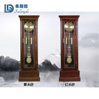European living room floor clock ornaments solid wood retro chinese style polaris mechanical clock ornaments creative clock ornaments