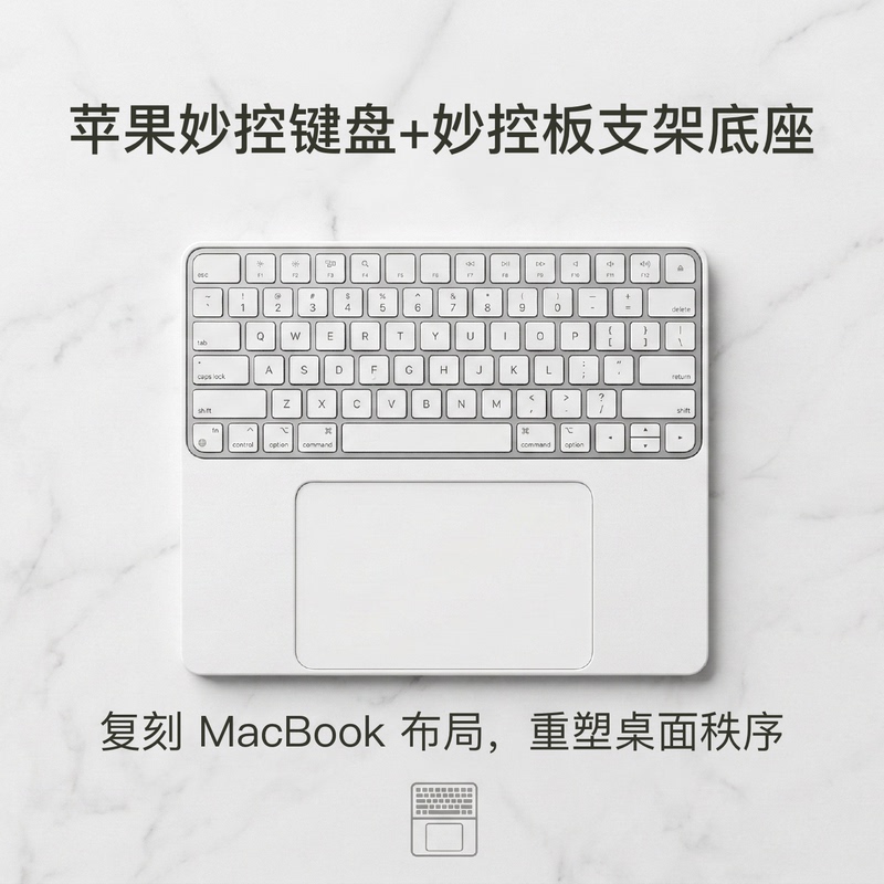 Apple Magic Keyboard Touchpad 2-in-1 Base Stand Integrated 3D Printing