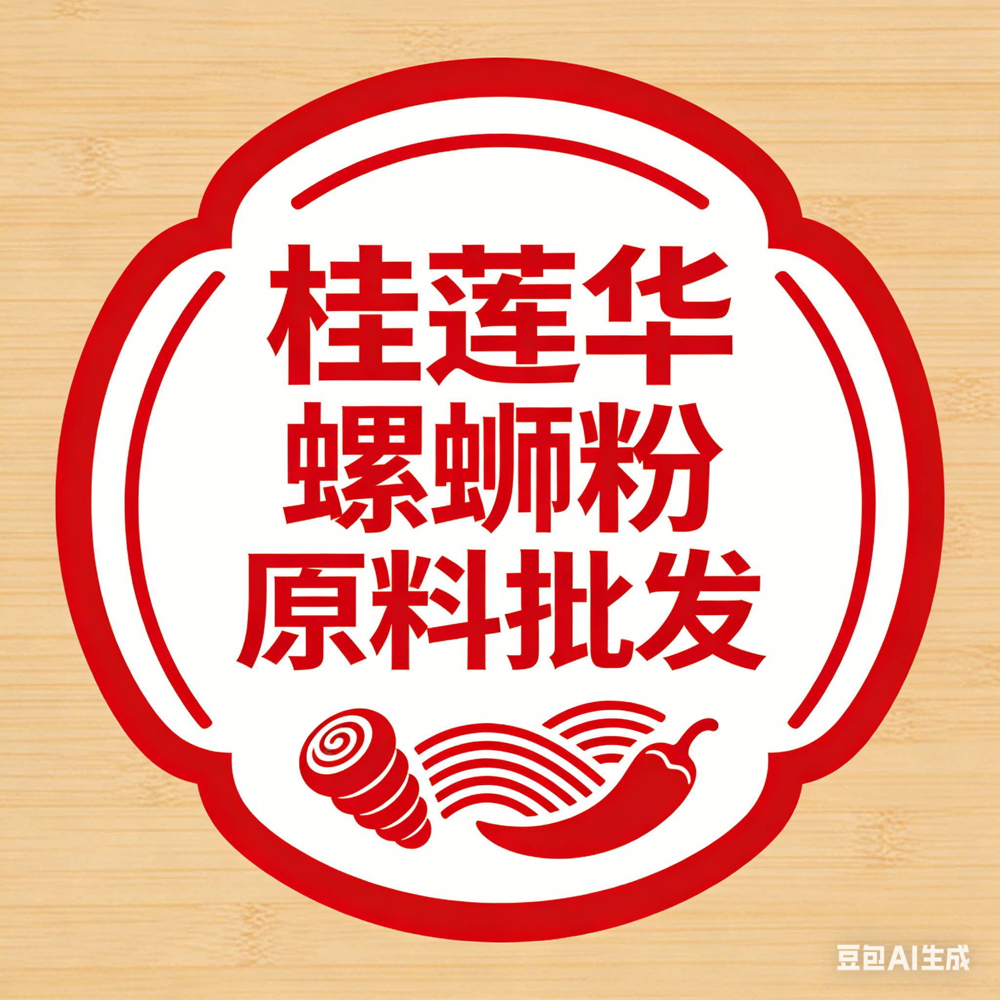 桂莲华螺蛳粉原材料的LOGO