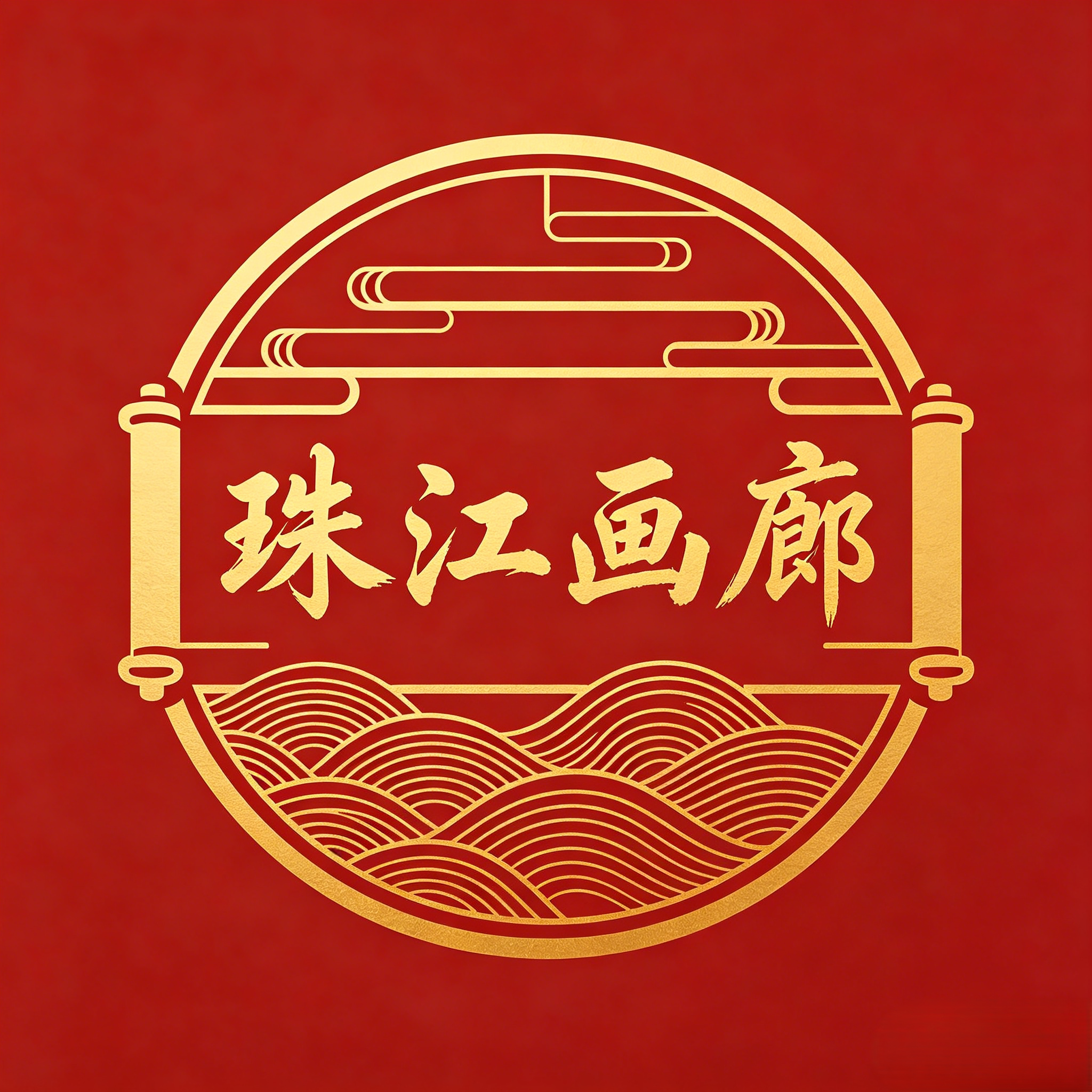 珠江画廊的LOGO