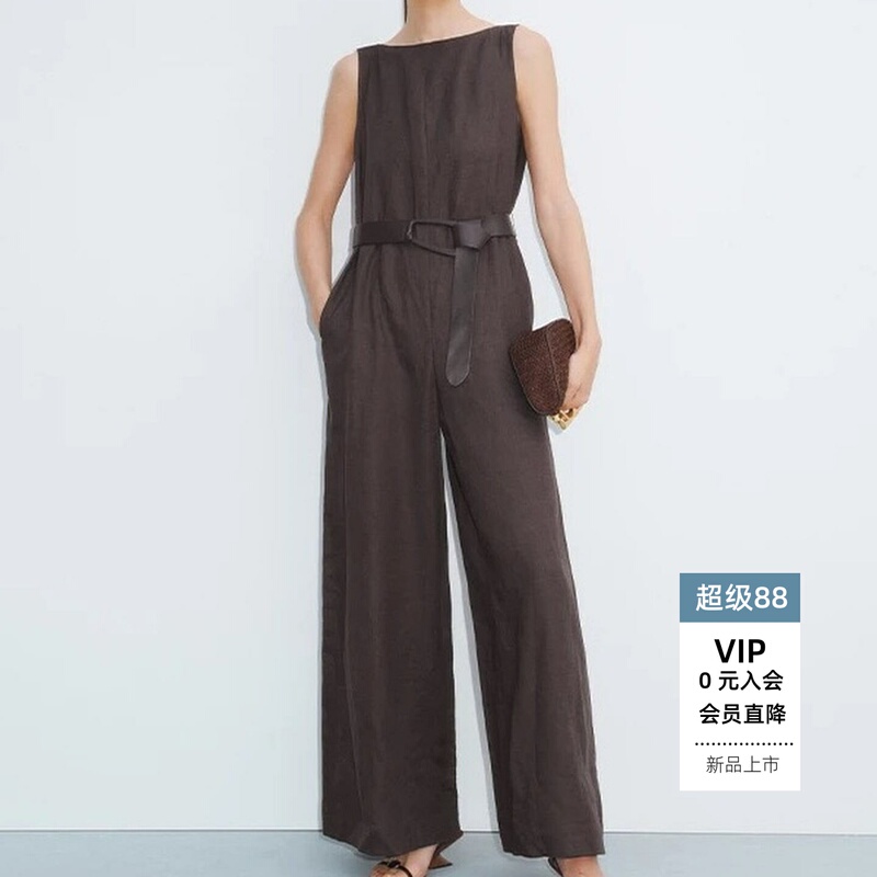 Ariose 2026 Mall Same Style Women's Summer Wide-Leg Jumpsuit Br912110