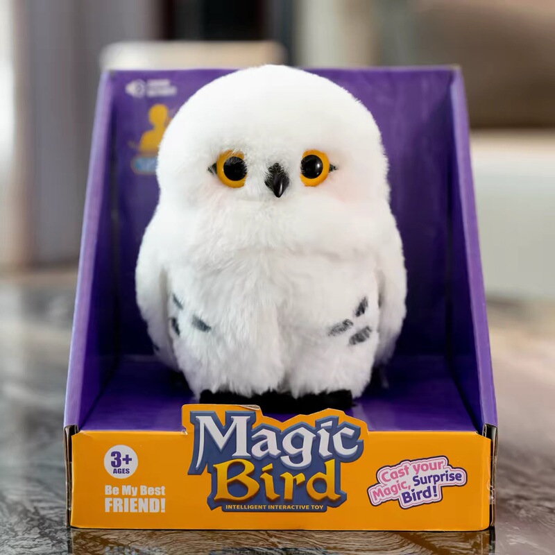 Universal Harry Potter Hedwig Owl Shoulder Messenger Voice-Controlled Interactive Potter Studio Cute Plush Doll Toy Universal Harry Potter Hedwig Owl Shoulder Messenger Voice-Controlled Interactive Potter Studio Cute Plush Doll Toy