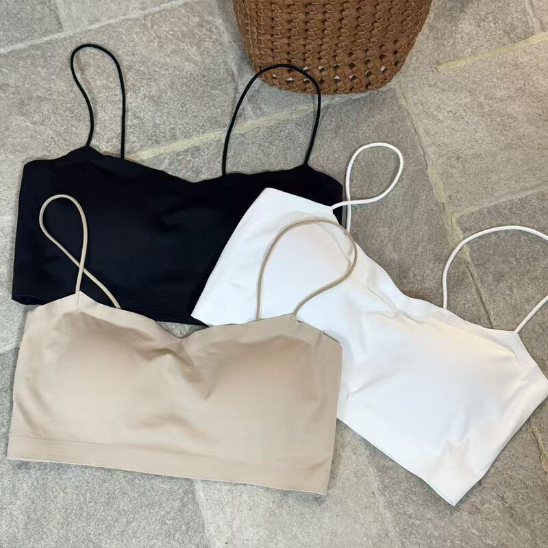 Special for Camisoles! Ultra-Thin Shoulder Straps, Seamless Bandeau Style, Soft, Comfortable, Breathable, Integrated Cup, Beautiful Back Design Special for Camisoles! Ultra-Thin Shoulder Straps, Seamless Bandeau Style, Soft, Comfortable, Breathable, Integrated Cup, Beautiful Back Design