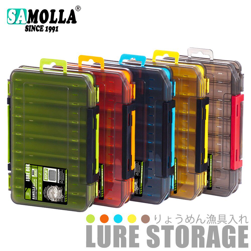 SAMOLLA lure box коробка для хранения поддельных приманок Двухслойная многофункциональная рыболовная коробка для хранения рыболовных снастей Mino пенал Изображение 1