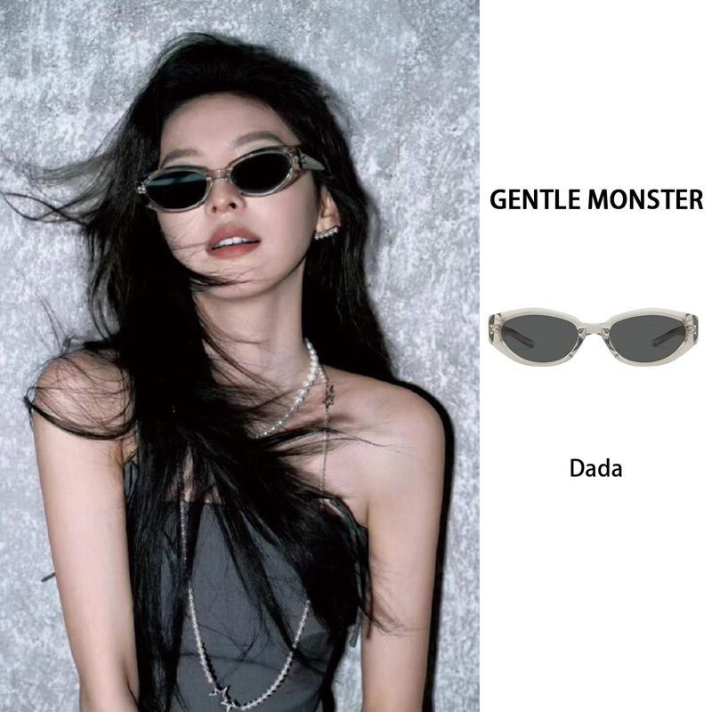 [Authentic in Stock] Korean Genuine Gm Sunglasses Zhang Ruonan's Same Style Dada Series Oval Acetate Sunglasses