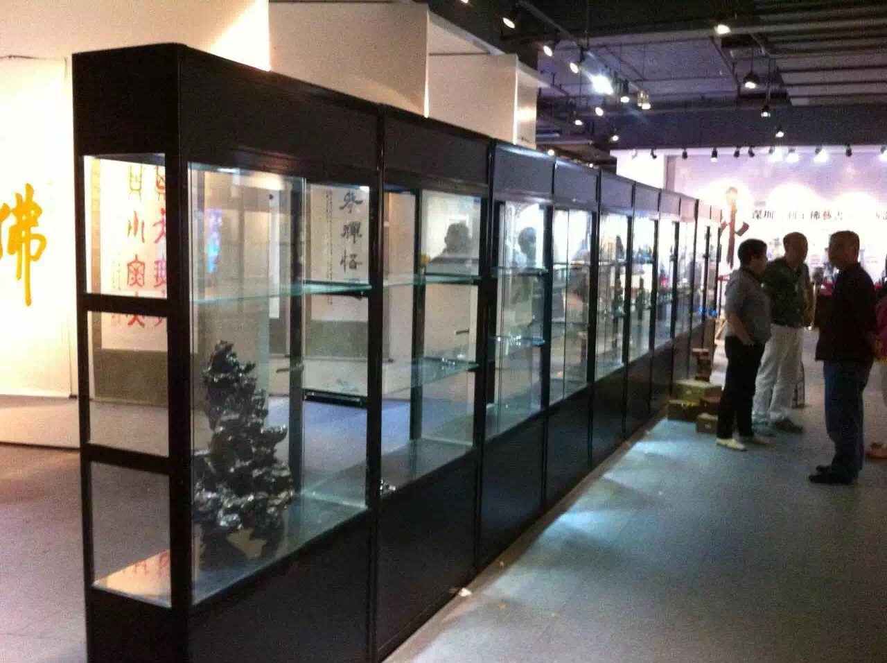 Direct Sowing Room Sample Mouth Red Packet Cabinet Fold Glass Aluminum Exhibition Cabinet Beauty Salon Cosmetic Products Display Cabinet Shelves