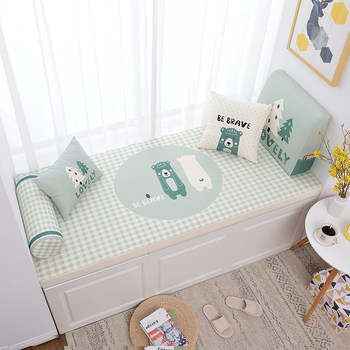 Genzhuo nordic bay window mat window sill mat universal coconut palm latex tatami balcony mat seat cushion customized for all seasons