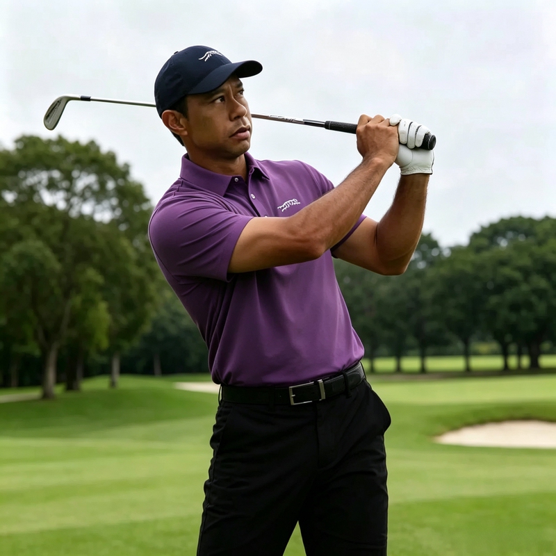 26Ss New Model Titleist Sundayred Tiger Woods Comfortable Stretchy Polo Shirt Golf Short Sleeve