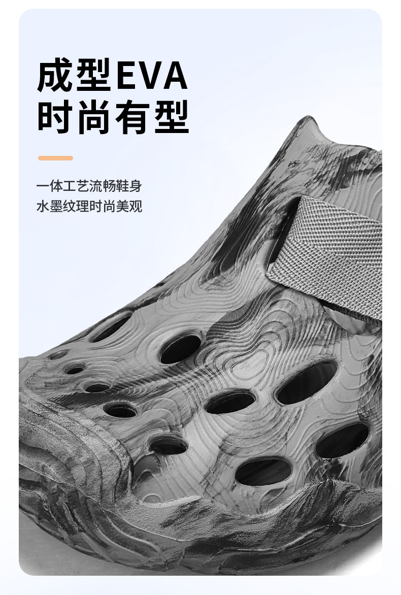 Dickies中大童洞洞鞋男女童2026年夏季新款防滑镂空透气儿童凉鞋 — 12