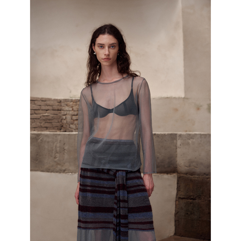 Playaply·26Aw Air Sheer Base Layer Top from the "Earth Chronicles" Series