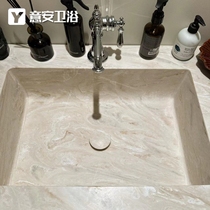 American DuPont Corian integrated basin collection series Amber Dune washbasin custom bathroom cabinet combination