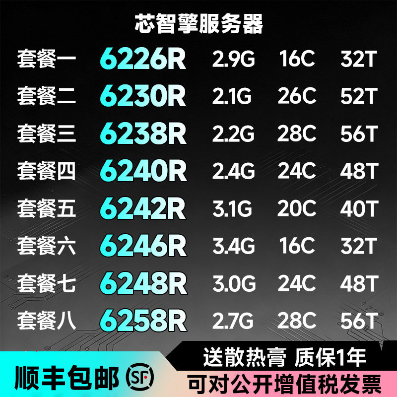 Intel/Xeon 6226R 6230R 6238R 6240R 6242R 6246R 6248R 6258R CPU
