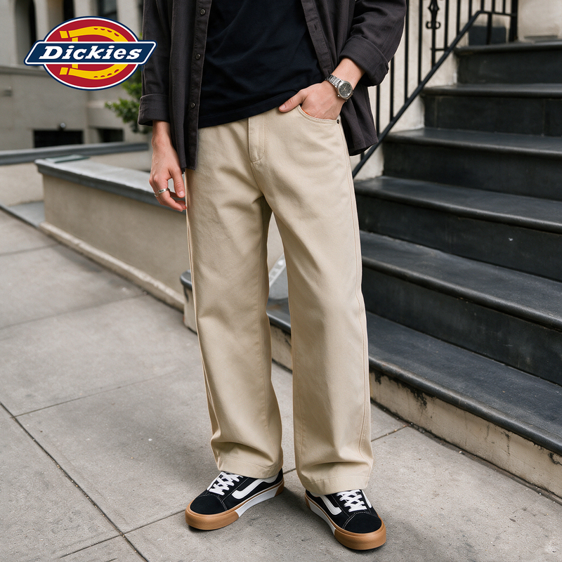 Dickies American-Style Outdoor Wrinkle-Resistant Casual Pants for Men, Autumn Loose Versatile Straight-Leg Trousers, Retro Simple Pants Dickies American-Style Outdoor Wrinkle-Resistant Casual Pants for Men, Autumn Loose Versatile Straight-Leg Trousers, Retro Simple Pants