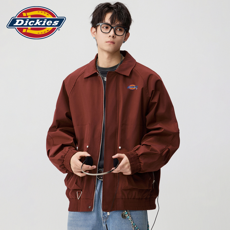 Dickies American Retro Workwear Jacket Men's Spring and Autumn Trendy Brand Loose Casual Coat with Turn-Down Collar