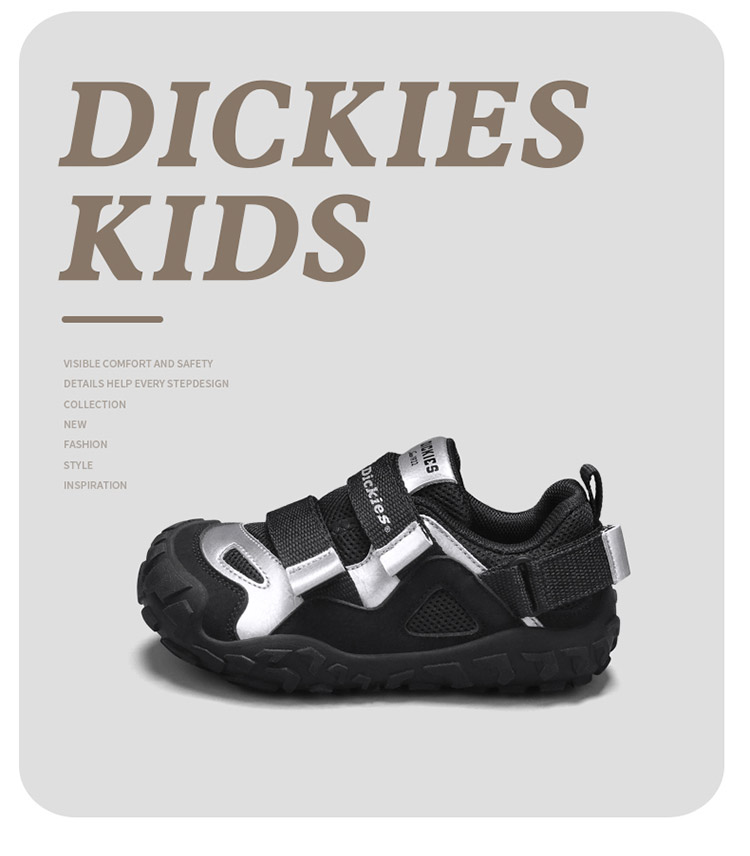 Dickies儿童运动鞋新款中大童魔术贴防滑户外登山鞋子软底跑步鞋 — 7