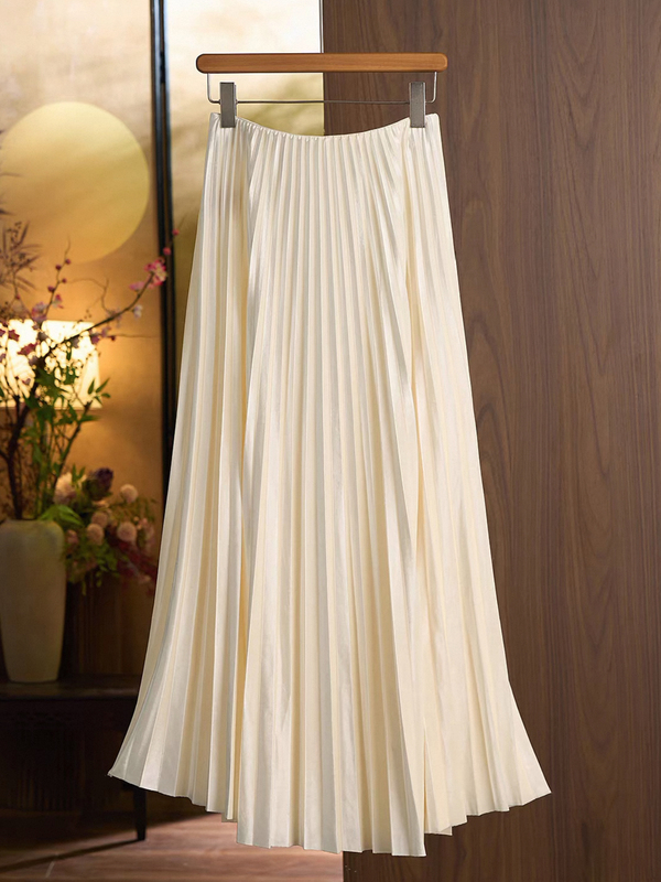 Breaking News! High-End Velvet Elastic Waist Pleated Skirt for Women, Autumn and Winter, Good Drape, Good Quality 8009 Breaking News! High-End Velvet Elastic Waist Pleated Skirt for Women, Autumn and Winter, Good Drape, Good Quality 8009