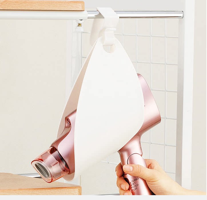 Japan Import Hairdryer Containing shelf Perforated Hook-free Hook Bathroom Rack rack-Taobao