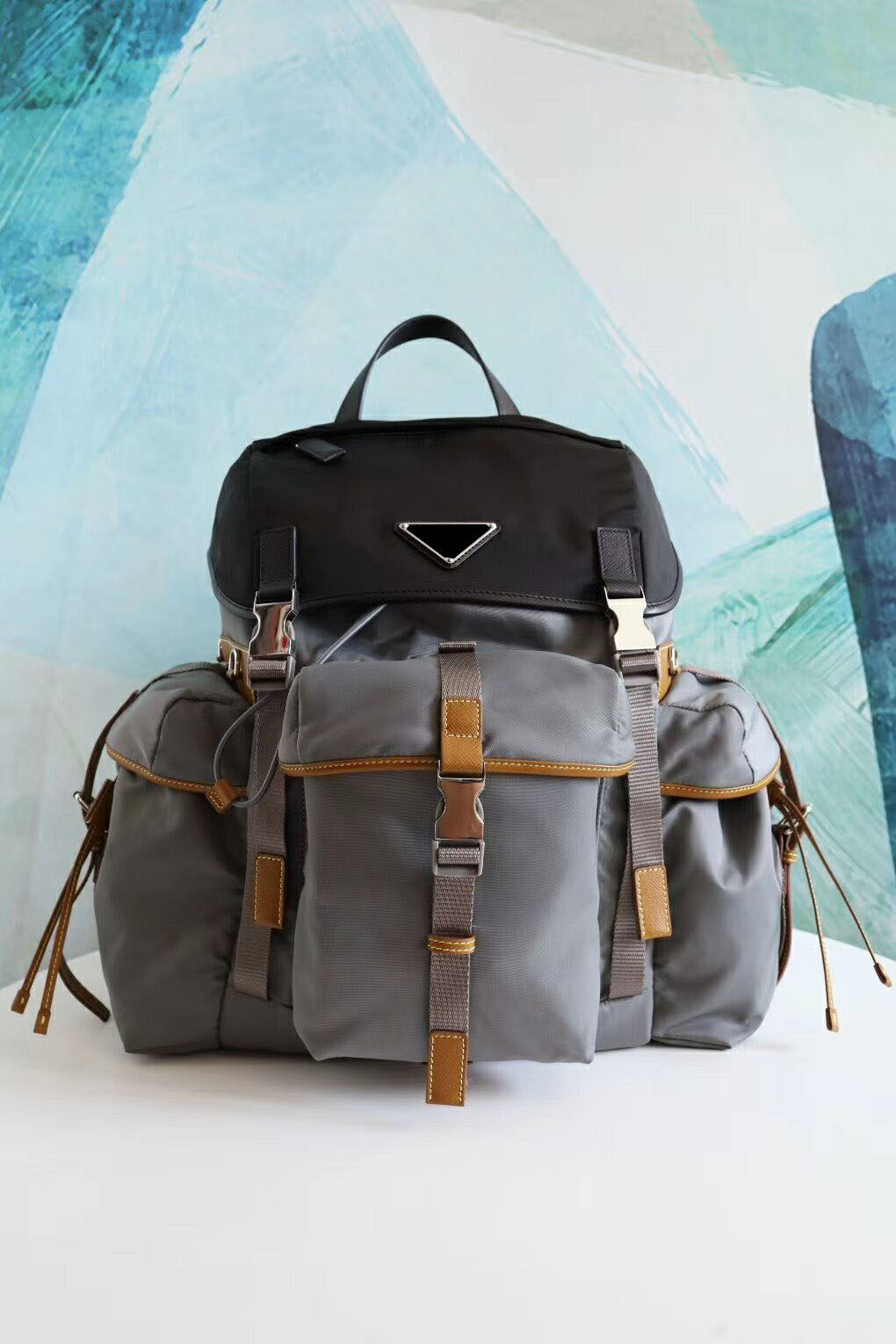 2022 new men's bag men's double shoulder bag nylon shoulder bag men's handbag new travel bag 2VZ074