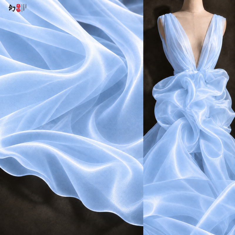14-Color High-Density Water-Gloss Organza Fabric, Soft and Flowing, Suitable for Dresses, Wedding Dresses, Children's Clothing, Stage Shows, DIY Fabric 14-Color High-Density Water-Gloss Organza Fabric, Soft and Flowing, Suitable for Dresses, Wedding Dresses, Children's Clothing, Stage Shows, DIY Fabric