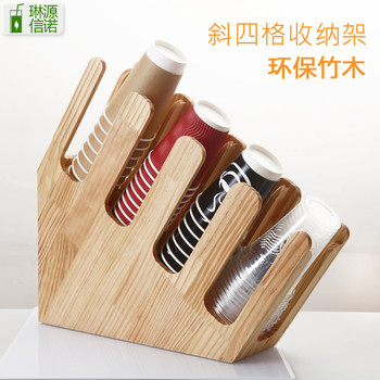 Log cup holder, plastic paper cup holder for coffee and milk tea shop, cup holder, cup holder, cup divider, free shipping