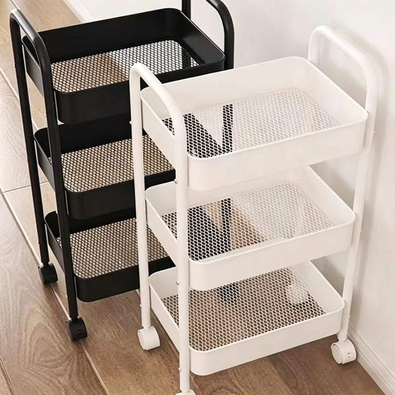 Trolley Storage Rack Kitchen Floor-Standing Multi-Layer Bathroom Toilet Bedroom Snack Bag Miscellaneous Storage Rack