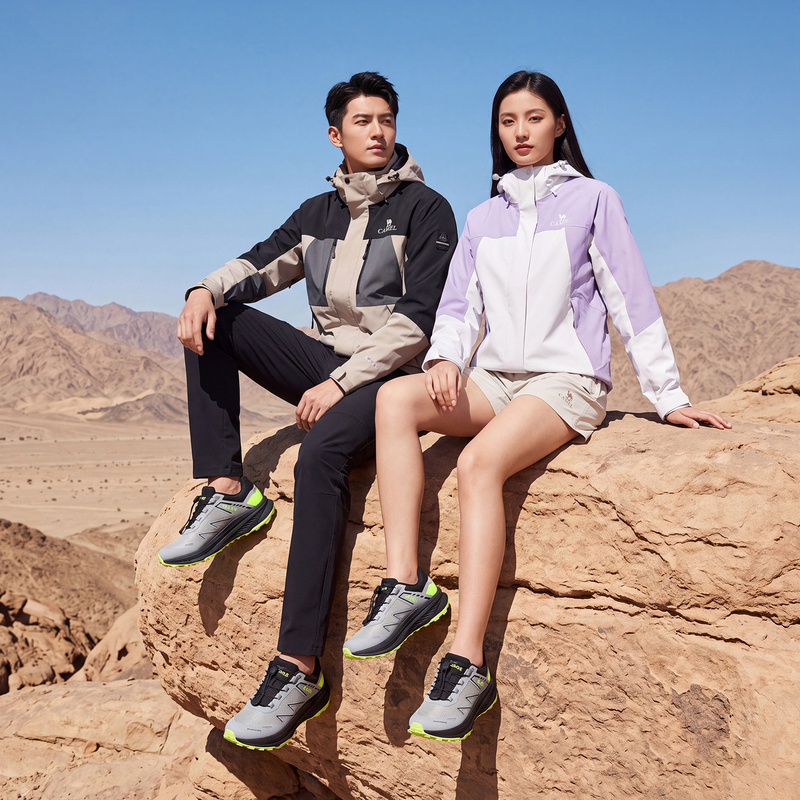 【Three-Proof Technical Fabric + Popcorn Outsole】【Junfeng Zhuye】Cushioning Couple's Sports Shoes - Fish Girl