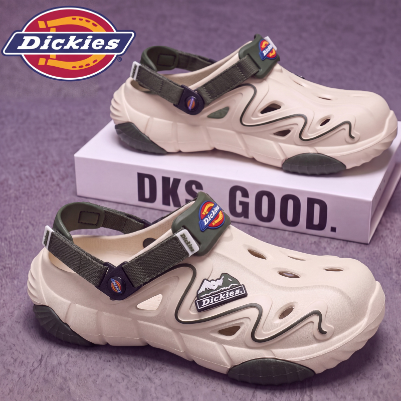 Dickies Men's Clogs 2026 New Summer Outdoor Non-Slip Beach Sandals Men's Closed-Toe Slippers