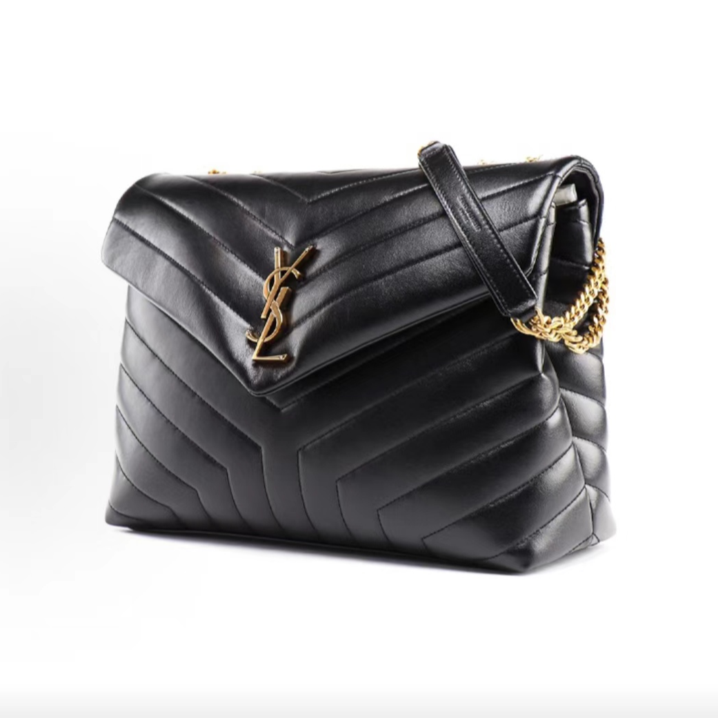YSL 圣罗兰 高奢二奢大牌99新 黑色方胖子单肩斜挎包女手提