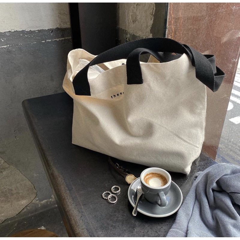 Xiaobu's New Korean Niche Designer Version Simple Canvas Bag, Shoulder Bag, Handbag, Shopping Bag, Women's Bag