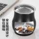 Thickened Stainless Steel Drum-Shaped Ashtray with Lid, Windproof Funnel, Personalized Creative Trendy Design for Home, Office, and Car Use