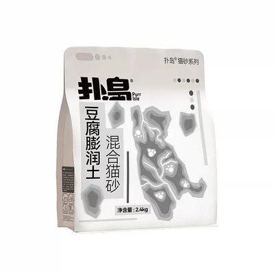 扑岛豆腐膨润土混合猫砂
