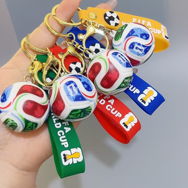 2026 New World Cup Keychain Fan Merchandise Commemorative Football Pendant Creative Cartoon Small Gift 2026 New World Cup Keychain Fan Merchandise Commemorative Football Pendant Creative Cartoon Small Gift
