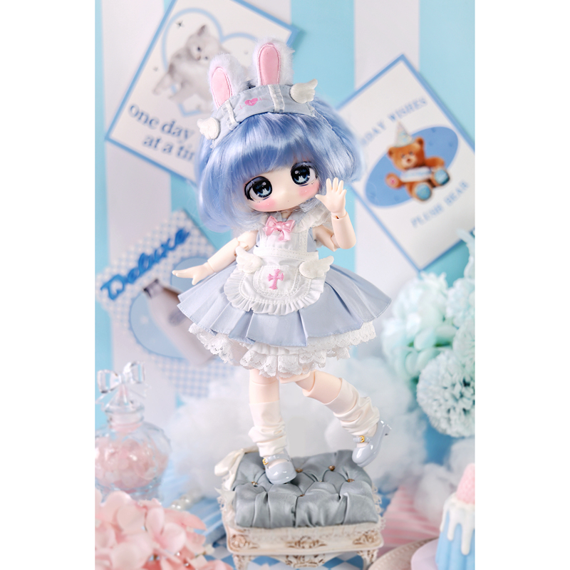 Sweet Velvet Showcase|Three-Plug Six Wig Bjd Series Blind Box Three-Part Hair Small Six Bjd Sweet Velvet Showcase|Three-Plug Six Wig Bjd Series Blind Box Three-Part Hair Small Six Bjd