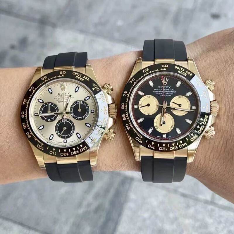 Free Shipping with Sf Express / In-Stock for Immediate Delivery / Quality Guaranteed / Shawn Yue Panda Ice Blue Daytona Steel Strap Automatic Mechanical Watch