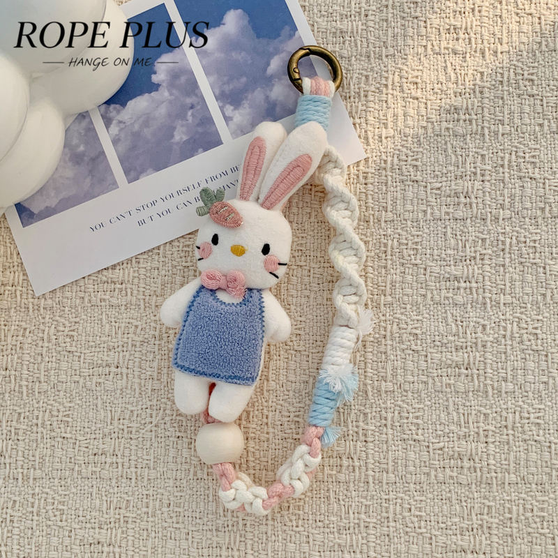 Original Hand-Woven Mobile Phone Lanyard, Cute Doll Wrist Strap, Anti-Lost Phone Chain, Bag Hanging Keychain Ornament Original Hand-Woven Mobile Phone Lanyard, Cute Doll Wrist Strap, Anti-Lost Phone Chain, Bag Hanging Keychain Ornament