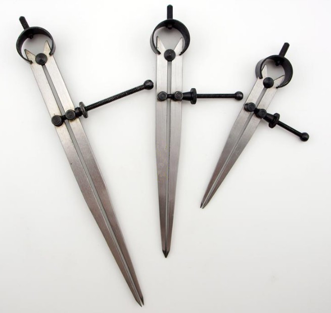 Import Indian Spring Scribe Gauge Industrial Compasses Machine Cut 4 Inch 6 8 10 12 Inch Woodworking Spacing Gauge